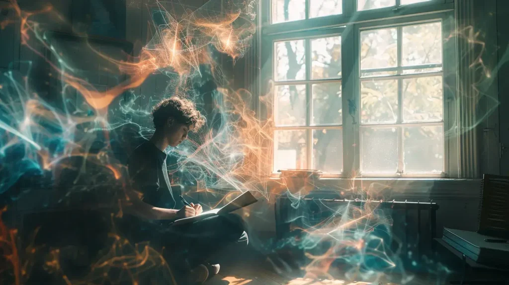 How to Call on the Orisha. A person sitting in a quiet room with afternoon sunlight crossing their face